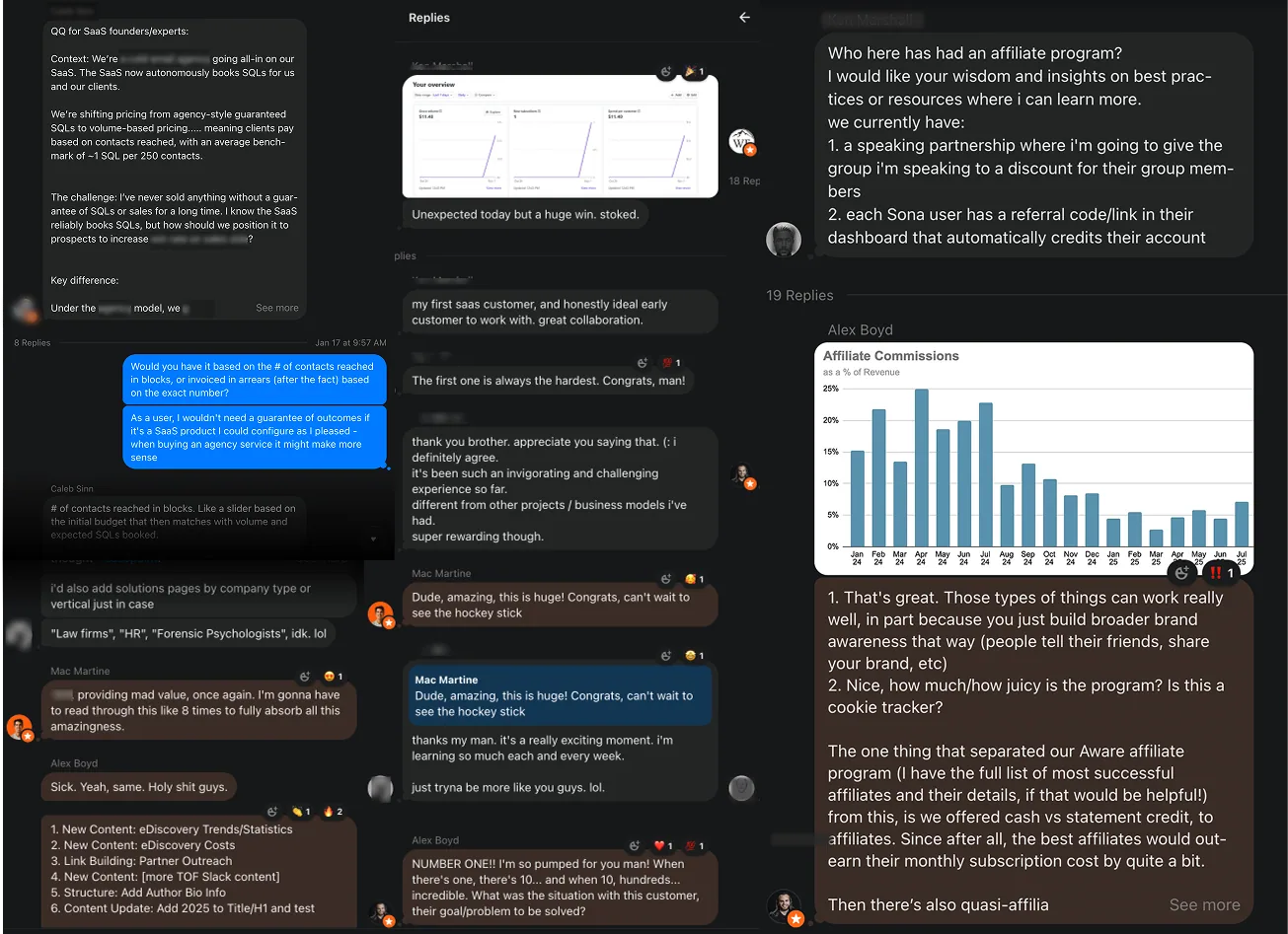 Wildfront+ Community members discussing