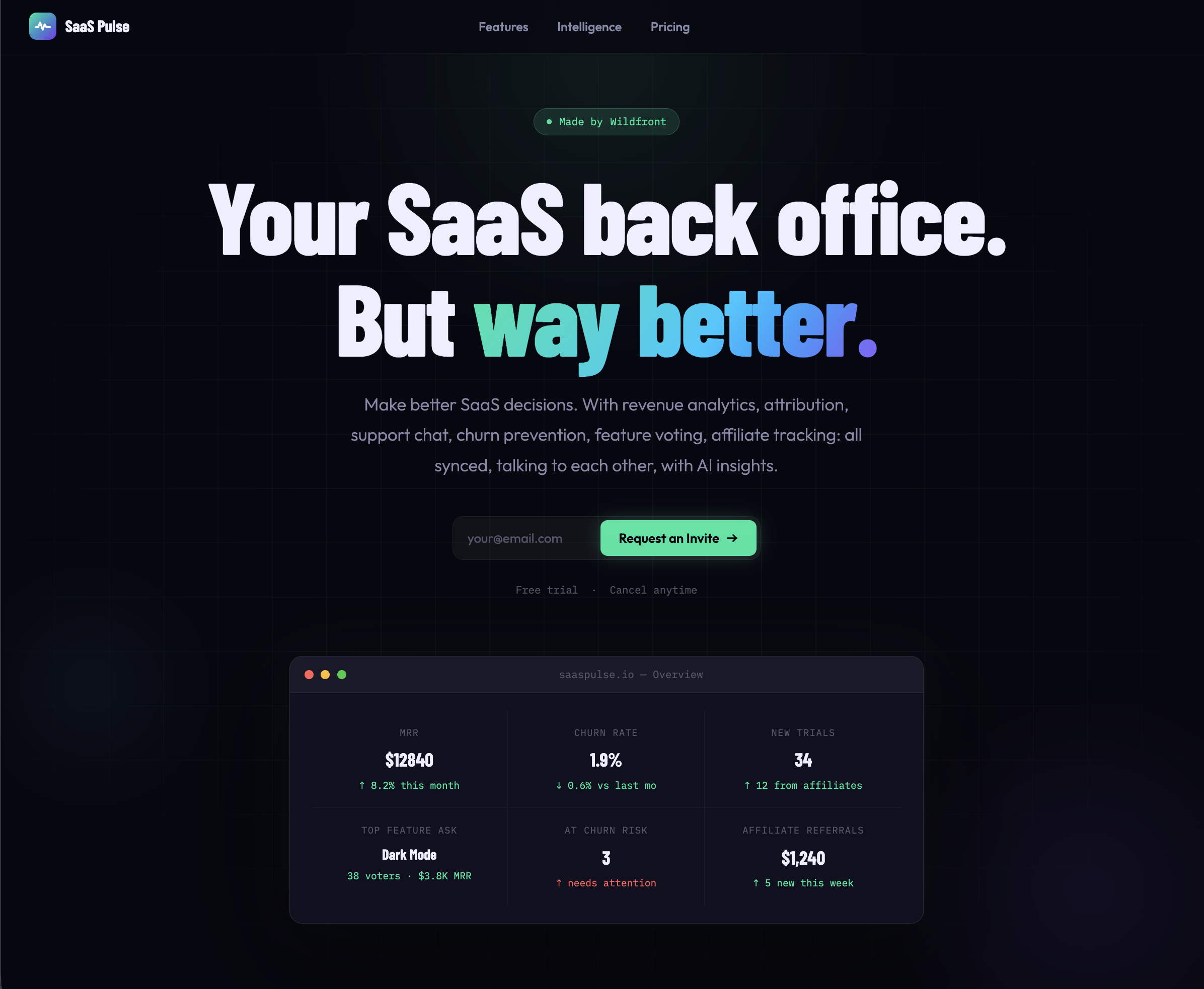 SaaSPulse — your SaaS back office